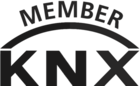 das Logo zeigt den Text: "Member" über einem Bogen der über dem Text: "KNX" steht