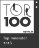 Das Bild ist ein Siegel mit dem Text: "TOP100 Top-Innovator 2018"